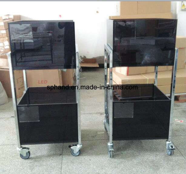 Grey Acrylic Box---Metal Structure Stand for Pillow/Accessories