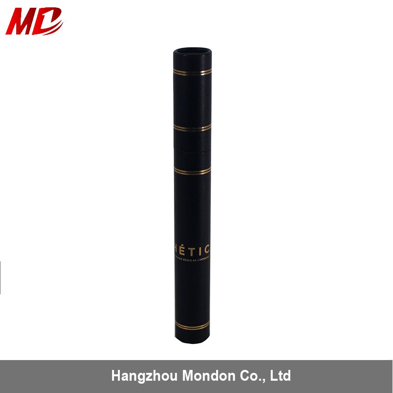 3.5*32cm Logo Gold Stamping Leatherette Paper Diploma Scroll Holder Paper Tube Box