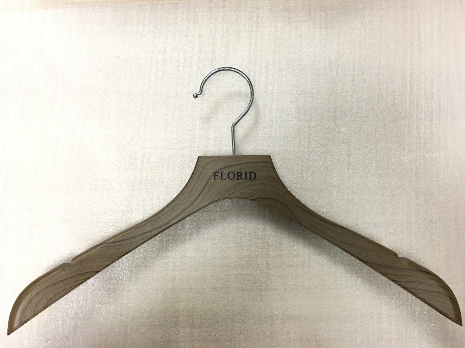 Grain, Custom Imitation Wood, Plastic Hanger for Clothes