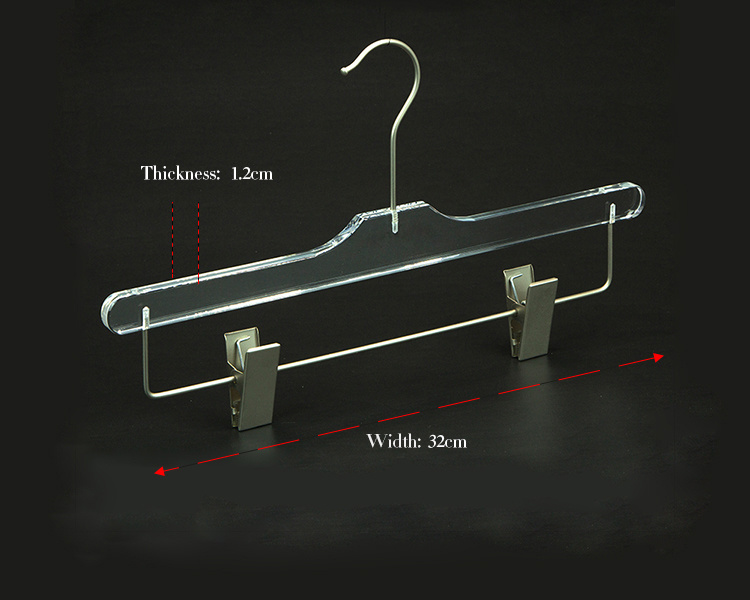 2016 Hot Selling Custom Acrylic Hanger, Acrylic Clothes Hanger