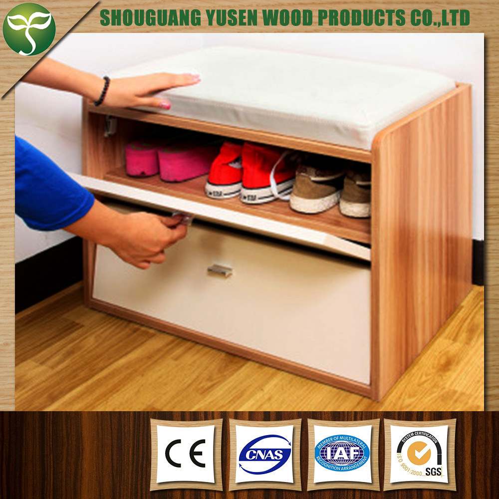 Sit Down Shoe Rack with Leather Packing