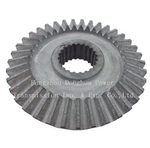 Cast Iron Bevel Gear with Spline (Black Surface)