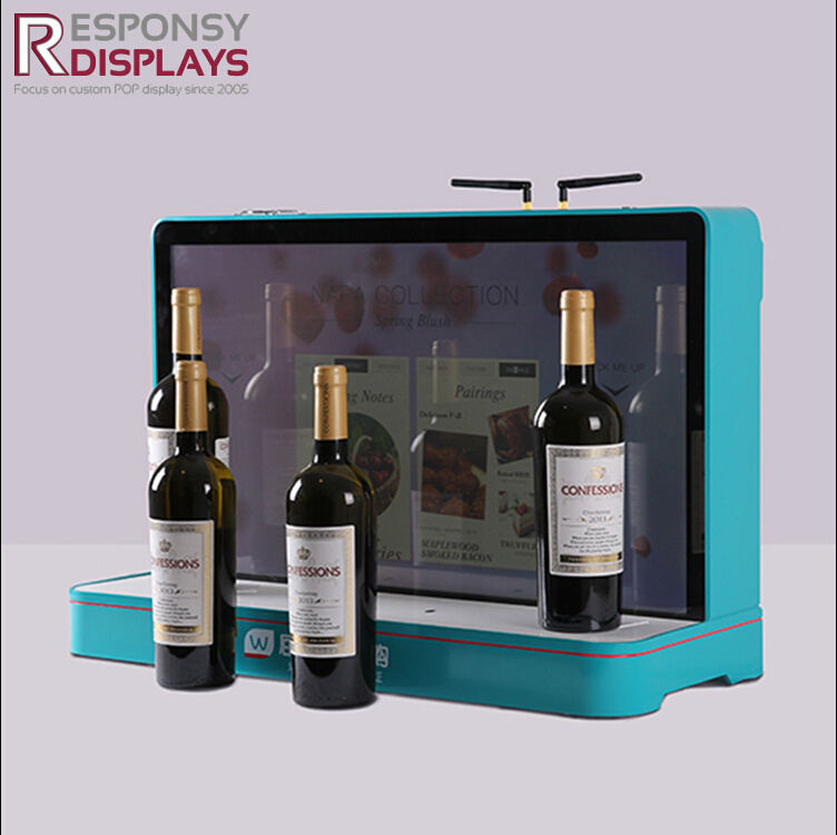 Decorative Promotion Small Counter Acrylic Wine or Drink Bottles Display Shelf