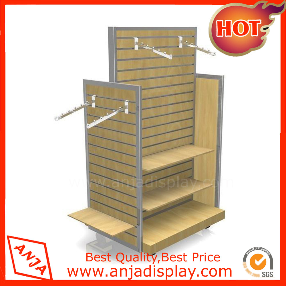 Wooden Gondola Display Stand for Clothes