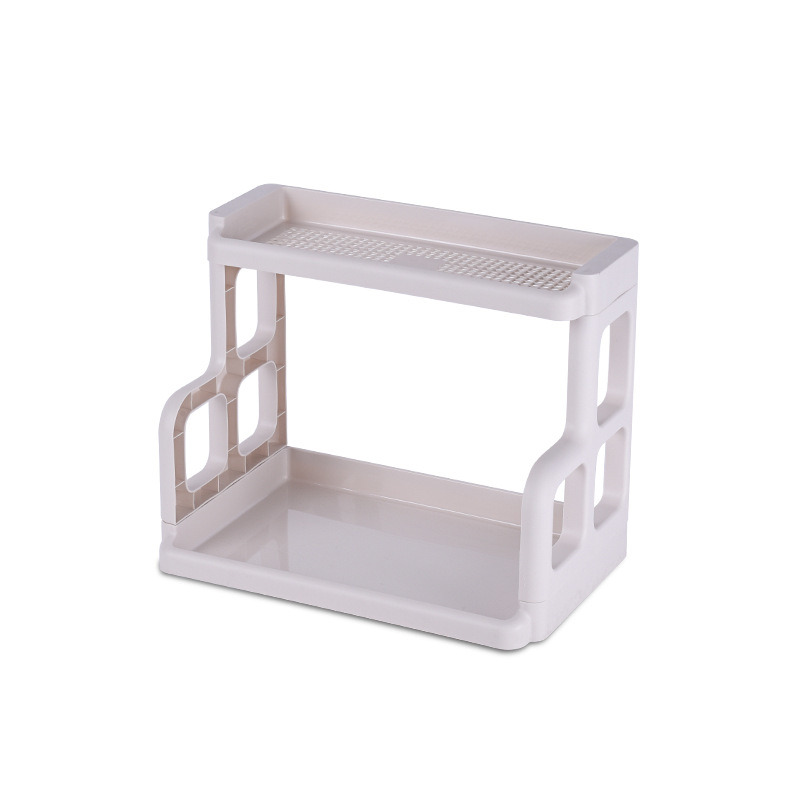 Kitchen Shelves Plastic Storage Racks Double Deck Living Room Storage Toilet Toiletries Simple Modern Storage Rack