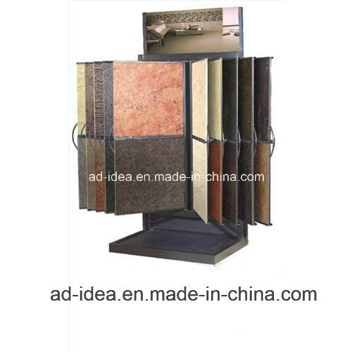 Custom Wing Style Tile Granite Flooring Showroom Display Rack
