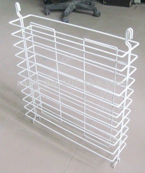 White Powder Coating Metal Hanging Display Rack Shelf (CJ0003)