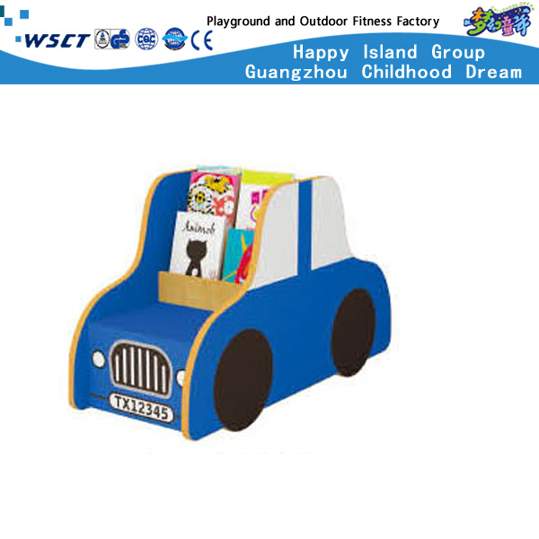 Car Model School Wooden Furniture Bookcase Kids Wooden Role Play Hc-3707