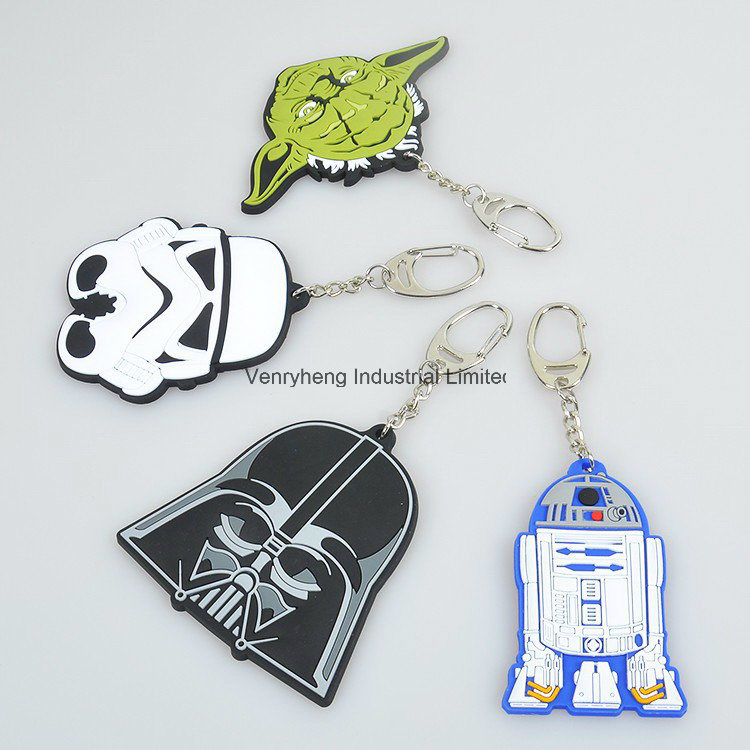 Factory Direct Cheap 3D Cartoon Rubber Key Chain for Gifts