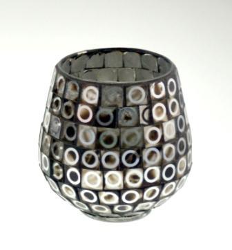 New Design Glass Mosaic Candle Holder for Holiday