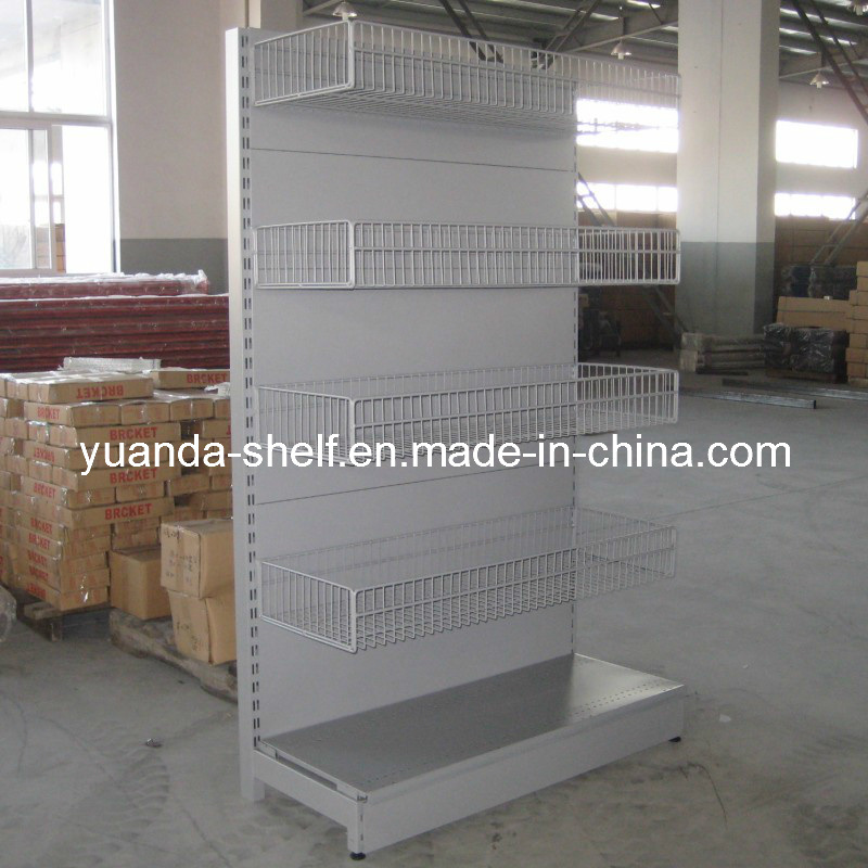 Supermarket Wire Mesh Hanging Goods Display Shelf