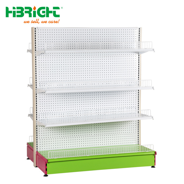 Hypermarket American Gondola Display Shelving Supermarket Rack