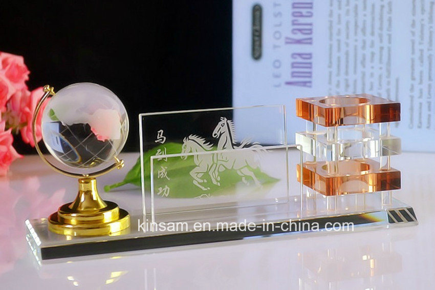 Crystal Pen Holder for Crystal Office Stationery Set