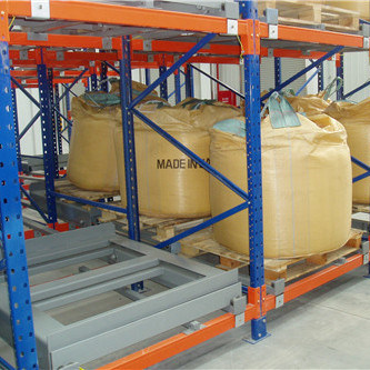 Heavy Duty Push Back Pallet Rack for Warehouse Storage