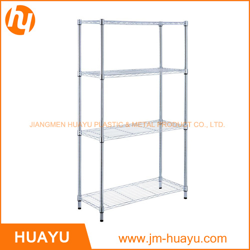 4 Tier Common Steel Wire Storage Shelf Durable 4 Tiers Warehous Shelf with Wire Deck