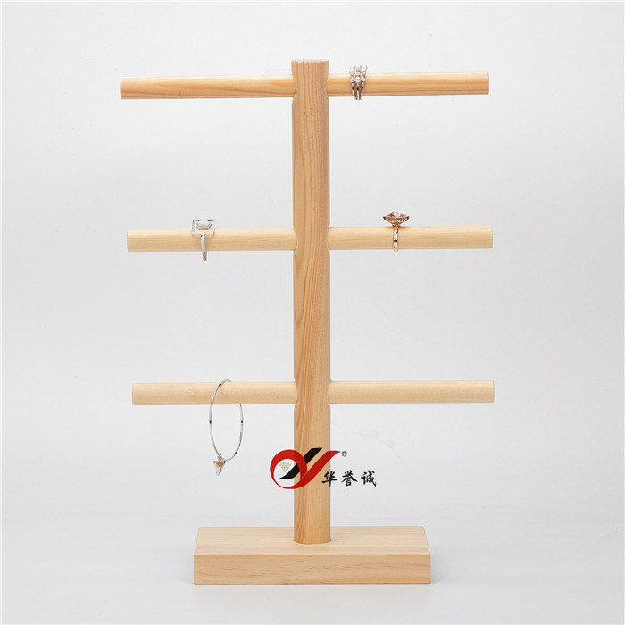 3 Layer Wooden Bangle Display Holder