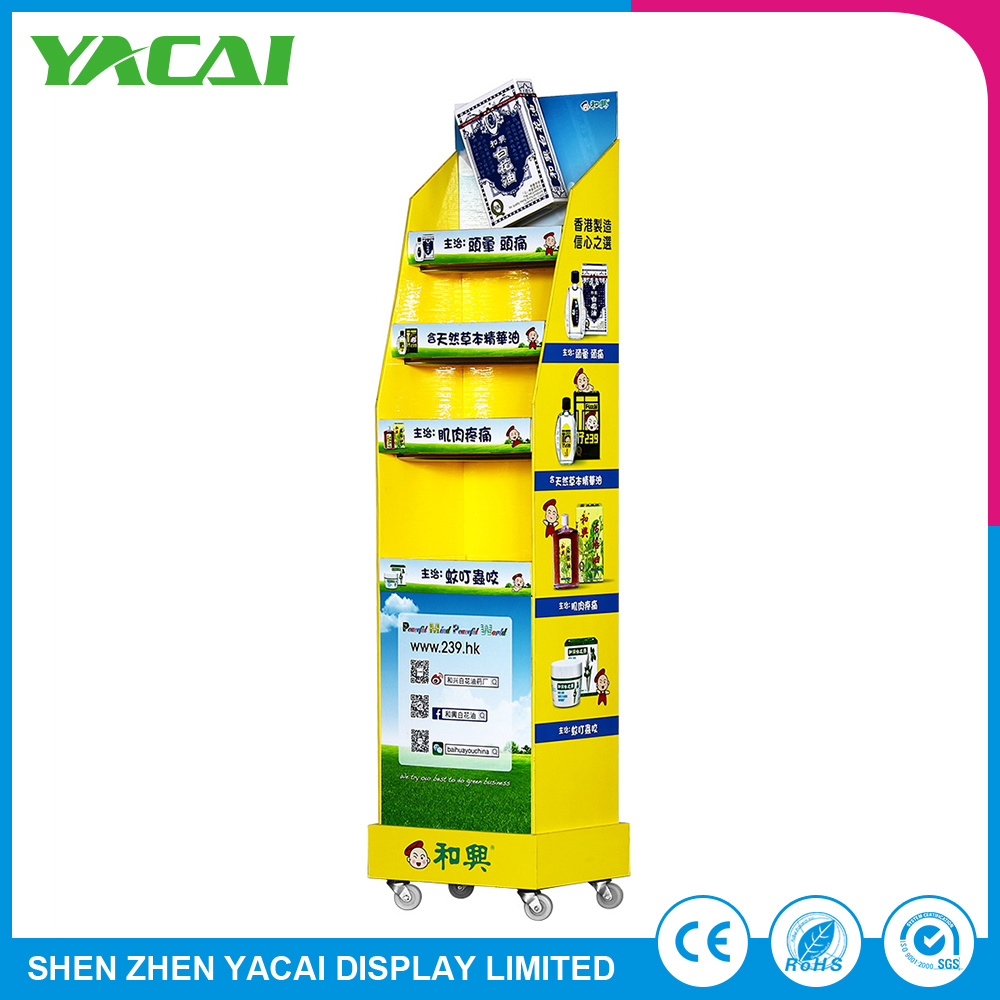 Paper Floor-Type Display Stand Exhibition Rack for Speciality Stores