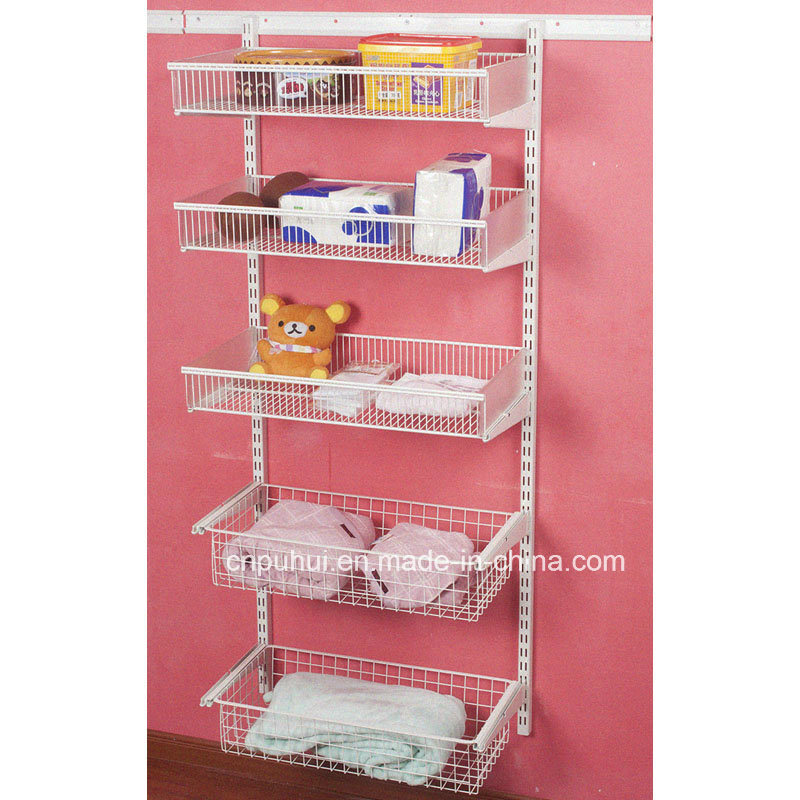 Coated Wire Wall Mounted Wire Shelf (LJ1009)