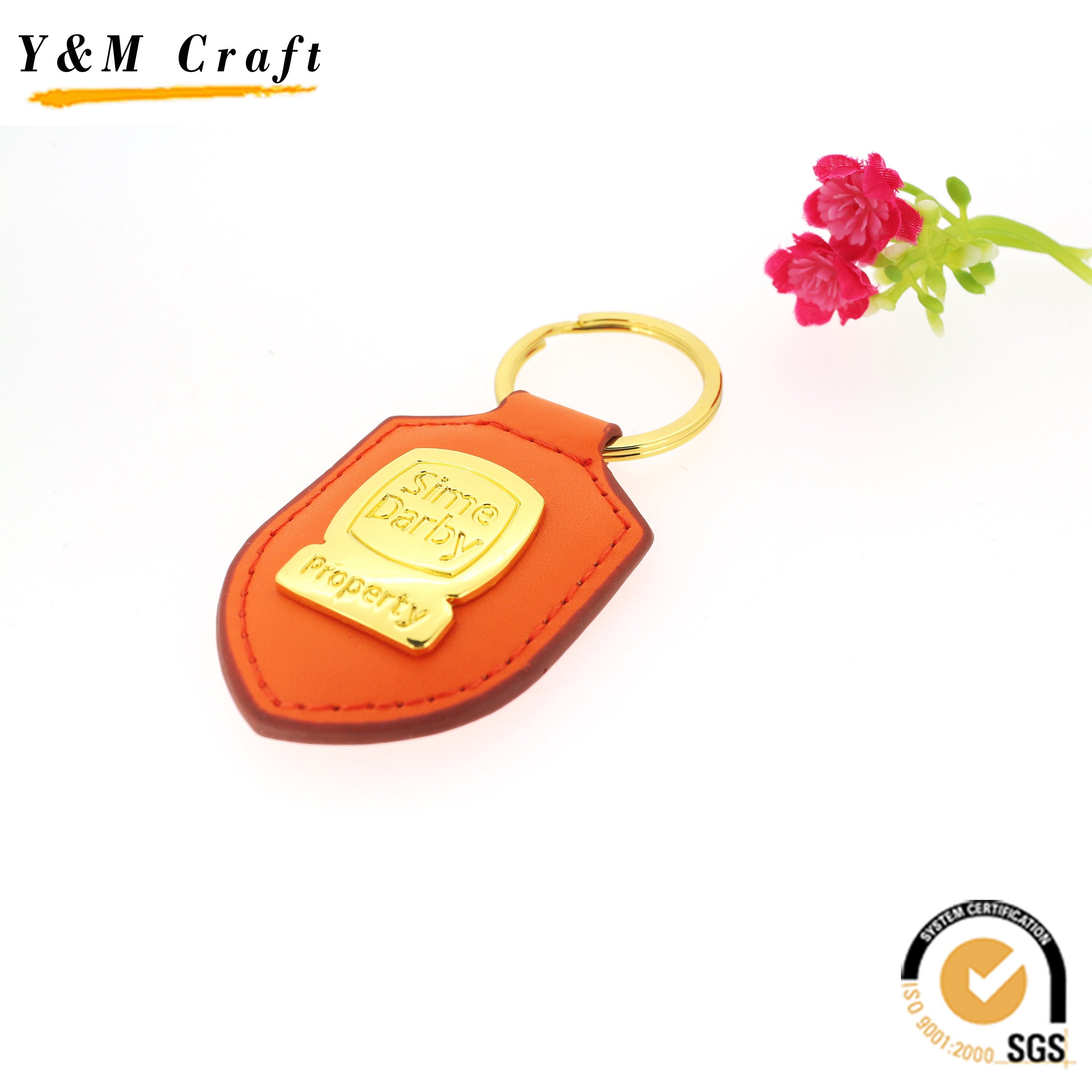Hot Sale Customized Real Leather Key Ring Chain
