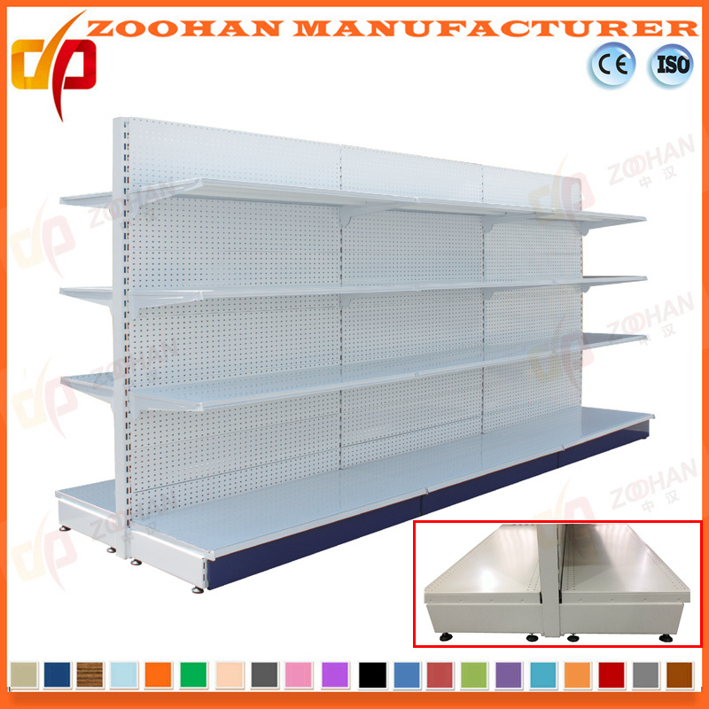 4 Level Customized Supermarket Hole Back Retail Display Shelves (Zhs527)