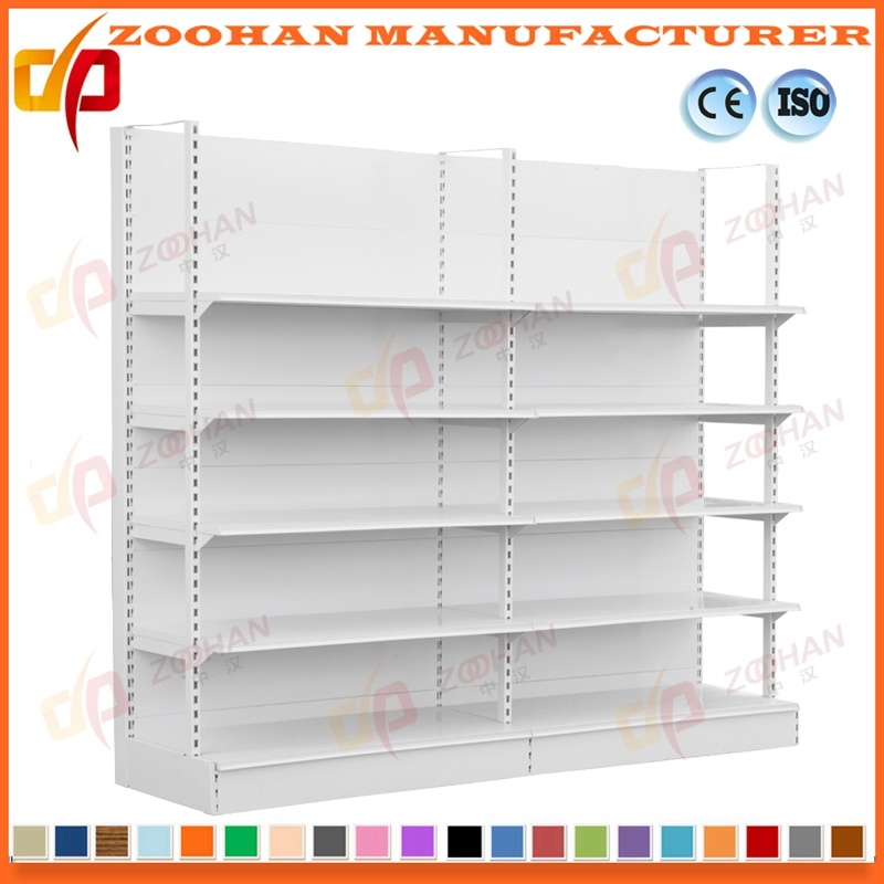 Powder Coating Heavy Duty Steel Shelving Supermarket Display Shelf (Zhs116)