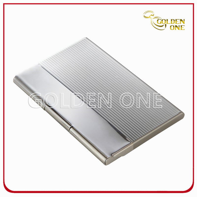 Briefcase Break Line Square Metal Business Card Case