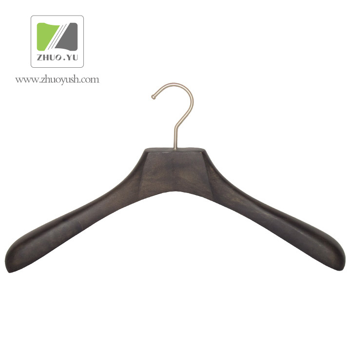 Vintage Black Wooden Coat Hanger