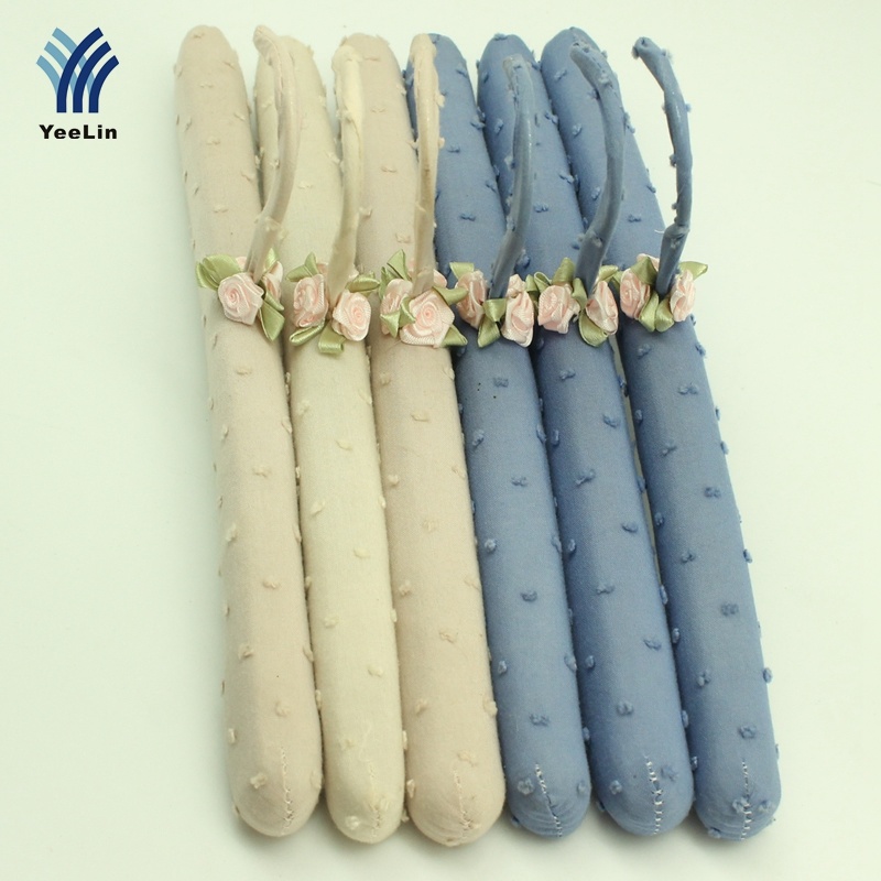 Yeelin Cotton Covered Wood Core Children Clothing Hanger