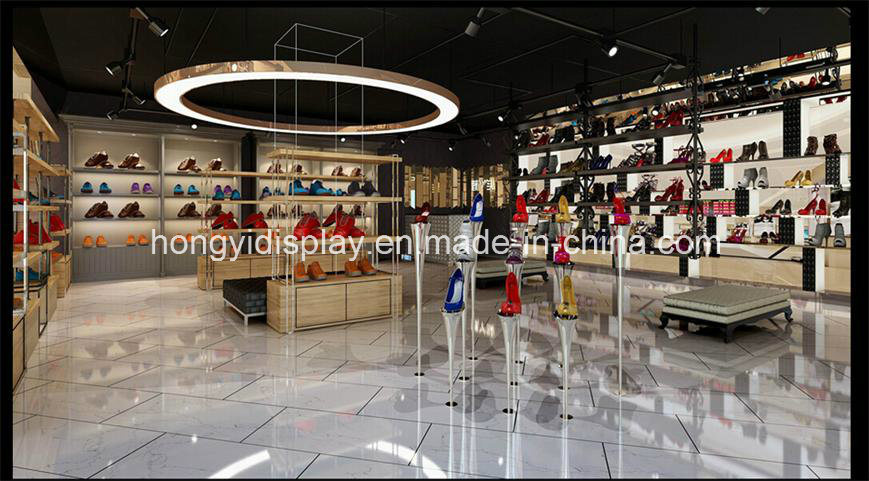 Woman Shoe Store Display Rack Shelf Shoe Shop Design