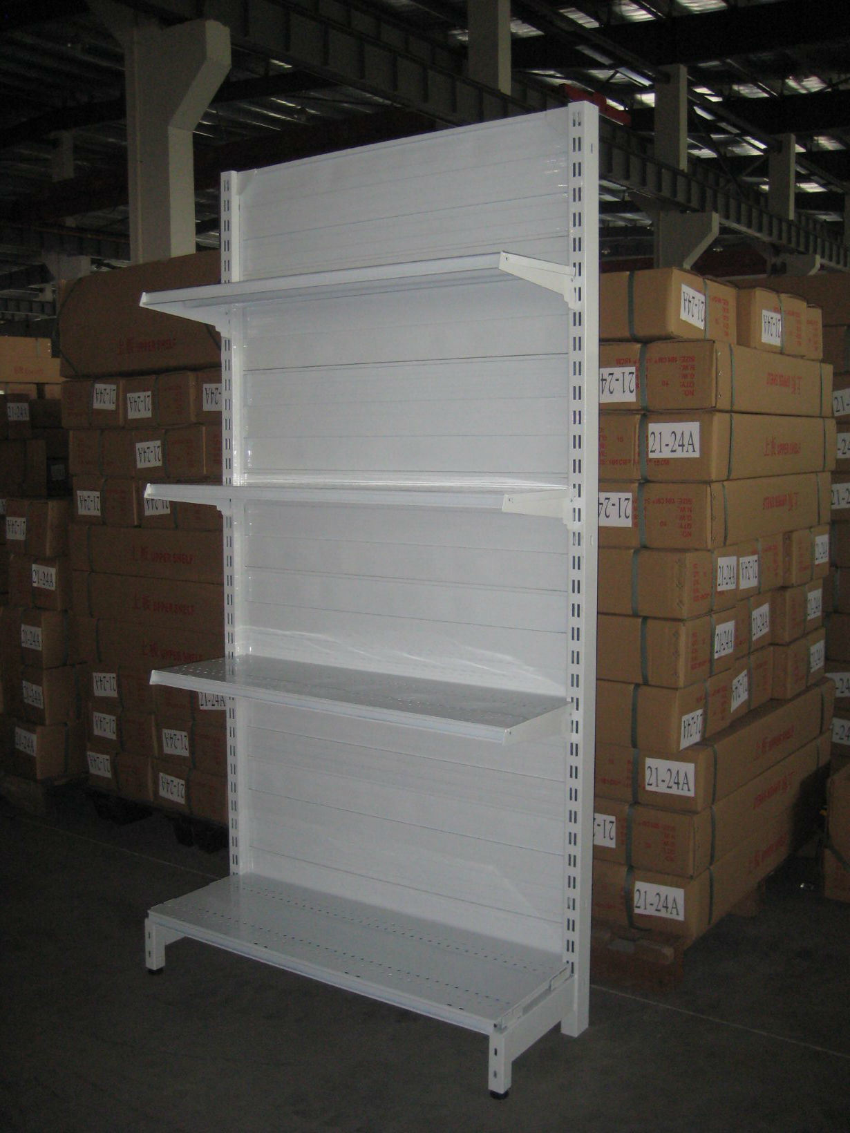 Single Bumps Back Superamrket Shelf for Sale