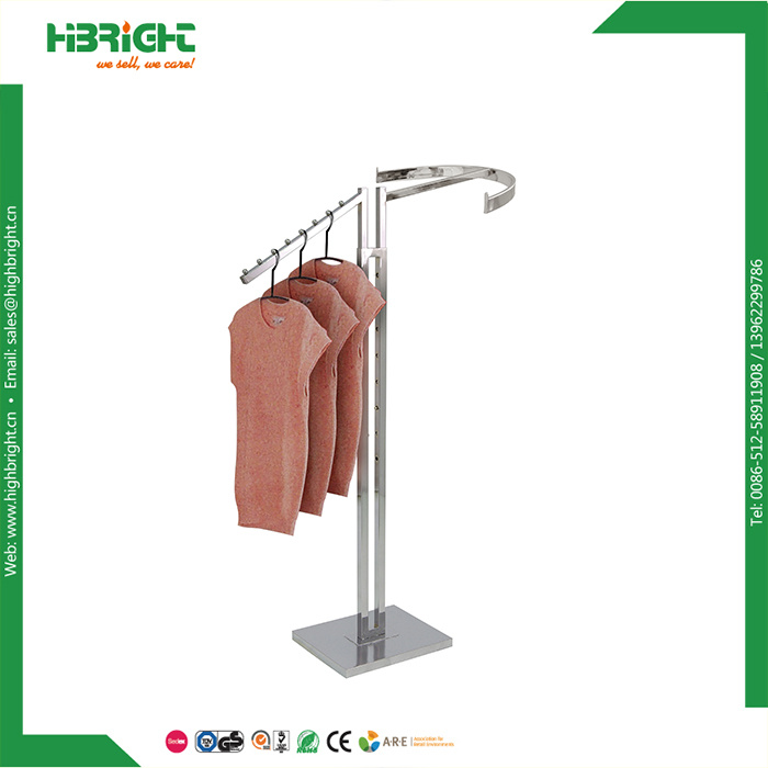 Two Way Arm Clothing Garment Display Rack