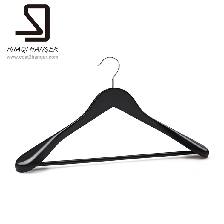 Light Black Wood Hanger, Clothes Hanger, Pants Hanger