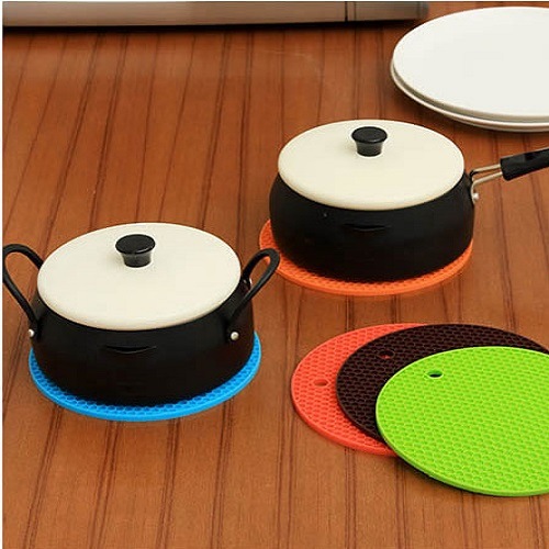 Eco-Friendly Kitchenware Heat Resistant Hot Pot Holder Silicone Mat