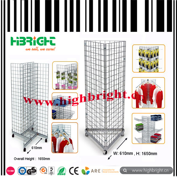 Steel Wire Mesh Floor Galvanized Wire Mesh Panel Display Stand