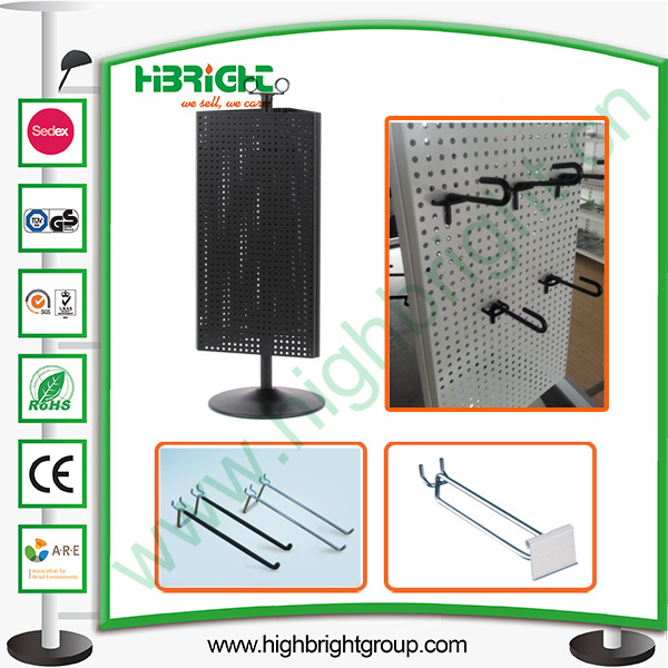 Collapsible Pegboard Counter Display Spinner Racks