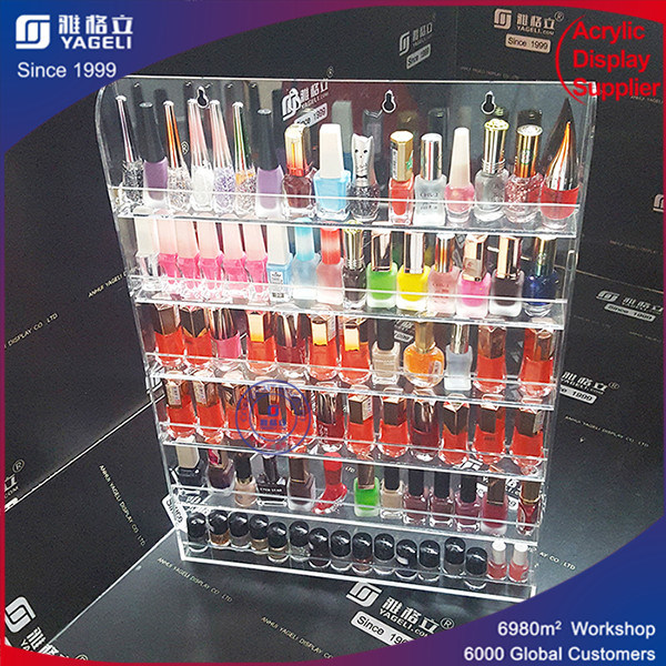 Cosmetic Display Acrylic Nail Polish Rack