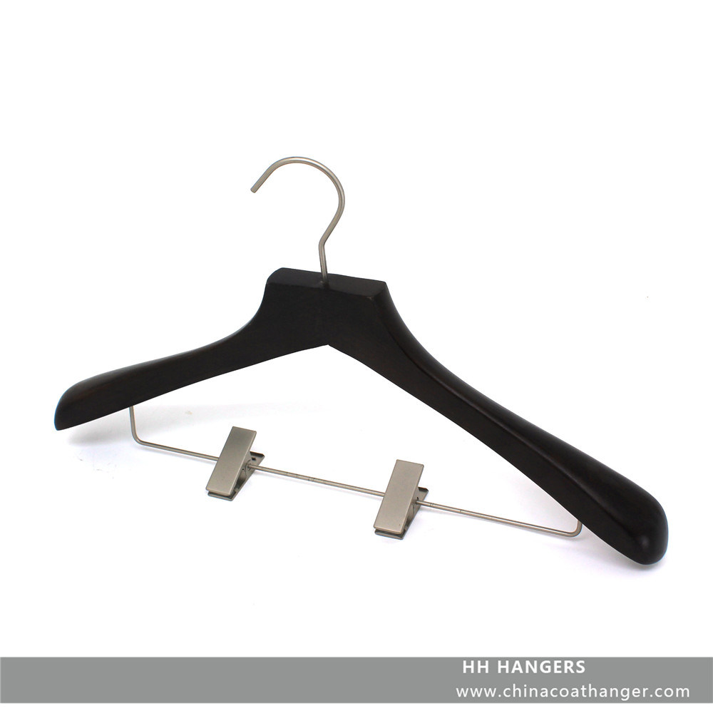 Clips Branded Wooden Suit Hangers for Clothes Wooden Clothes Hanger Hangers for Jeans