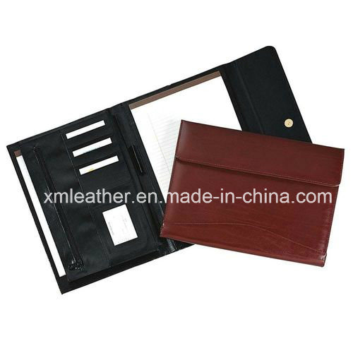 Leather Look Business Conference File Folder Trifold Portfolio