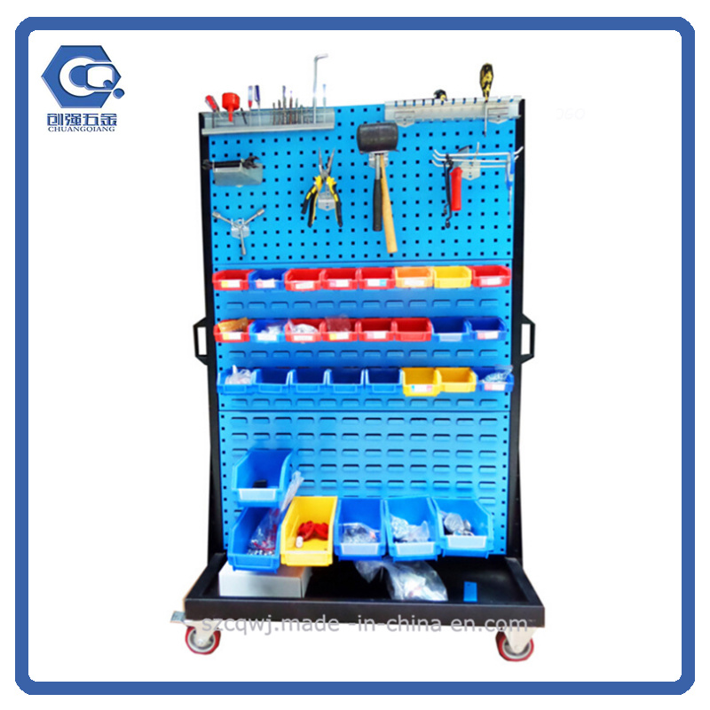 Trade Show Metal Pegboard Hang Hardware Tool Display Stand Rack