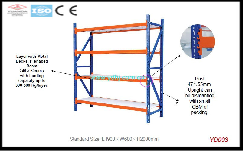 Storage Steel Display Rack System Warehouse Shelf (YD-002)