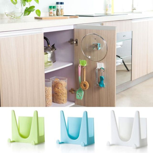 Plastic Multifunctional Pot Pan Cover Storage Rack