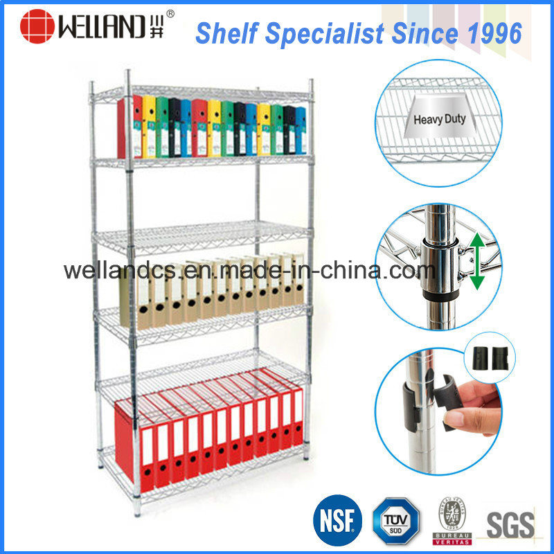 NSF Adjustable Chrome Steel Office File Storage Shelving