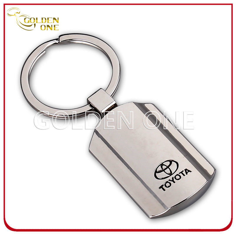 Manufacturer Black Laser Shiny Nickel Metal Key Ring