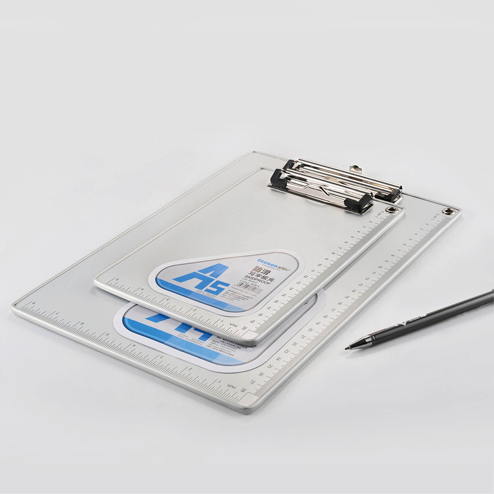 Ruler Printed Aluminum A5 Size Metal Clip Clipboard