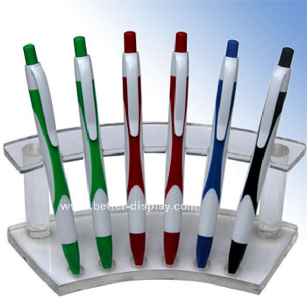 White Acrylic Plastic Pen Holder (BTR-H1001)