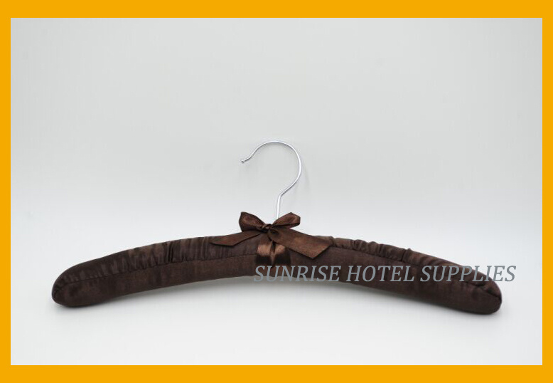 Hotel Bedroom Satin Hanger with Sponge