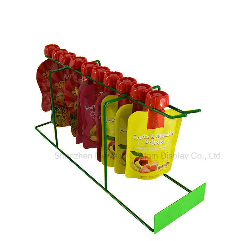 Shopping Malls Countertops Metal Wire Show Fruit Jelly Shelf Drinks Rack