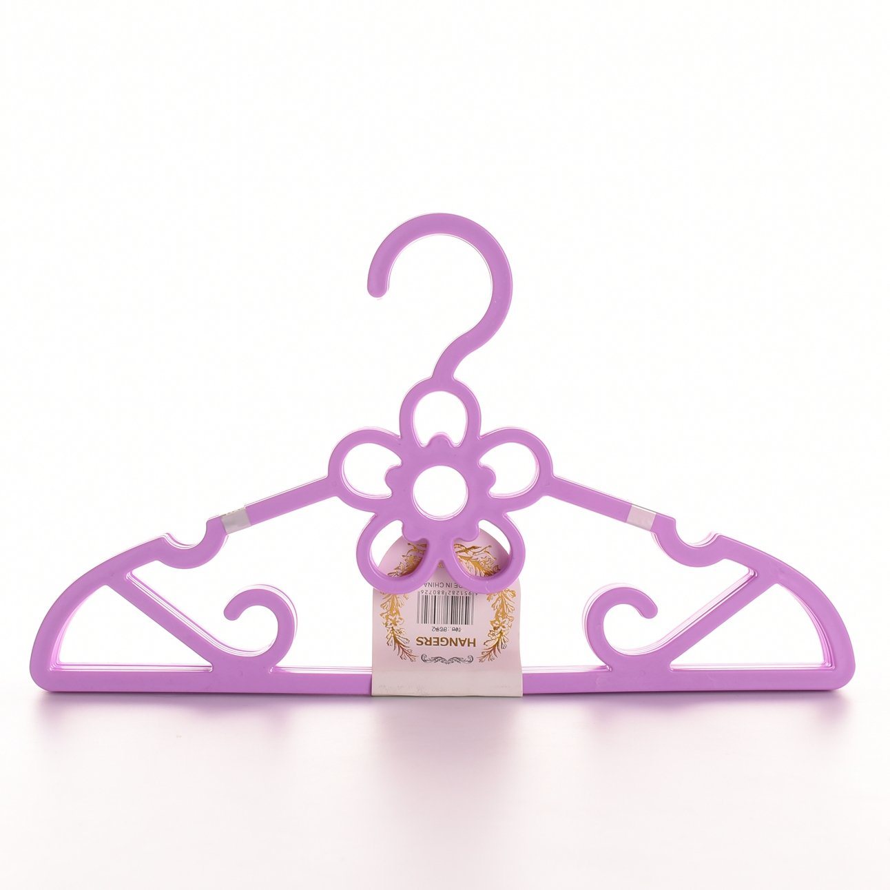 Hot Selling Flower Design Lovely Colorful Plastic Hanger