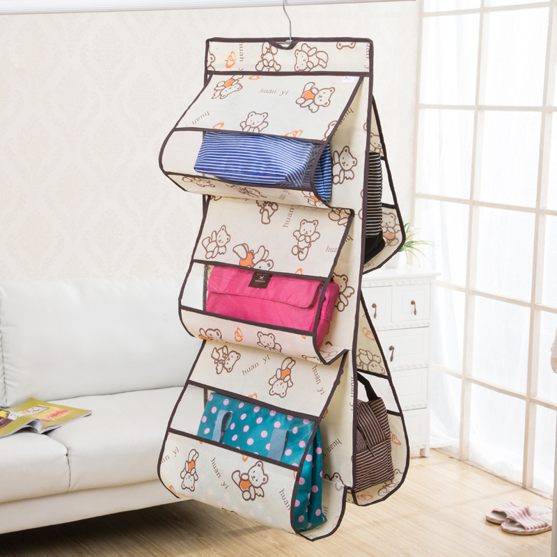 Over The Door Bag Storage Pockets, Wall Door Closet Hanging Storage Bag Organizer, (5 Pockets)