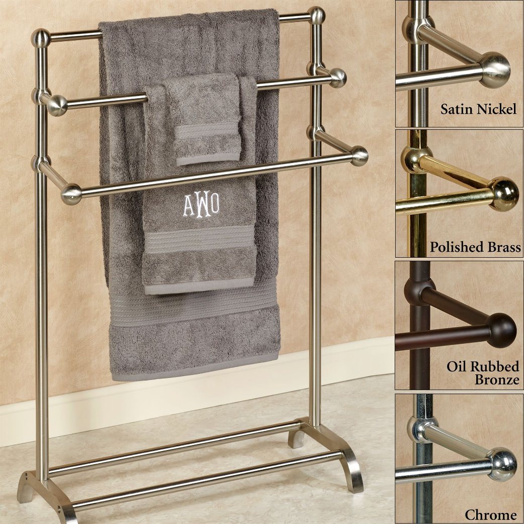 Freestanding Bathroom Towel Hanger Rack